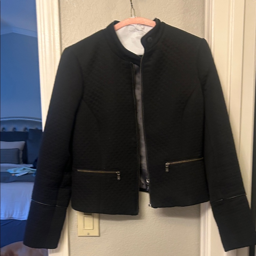 Banana Republic Black Quilted Women's Blazer